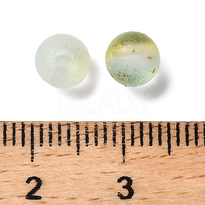 Frosted Transparent Acrylic Beads OACR-F013-12H-1