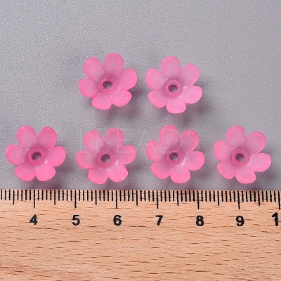 Frosted Acrylic Bead Caps MACR-S371-07A-704-1