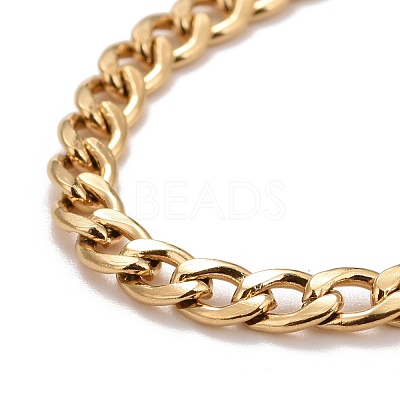 Ion Plating(IP)  304 Stainless Steel Chain Necklaces NJEW-A002-07G-1