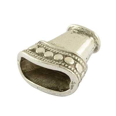 Tibetan Style Alloy Bead Cones TIBEB-0627-AS-RS-1