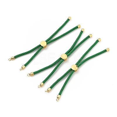 Half Finished Twisted Milan Rope Slider Bracelets FIND-G032-01G-08-1