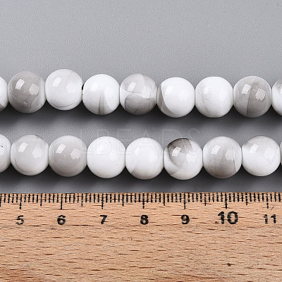 Baking Paint Glass Beads Strands DGLA-N013-10mm-01-1