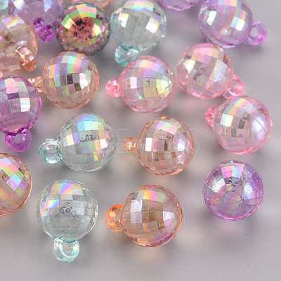 Transparent Acrylic Beads TACR-S154-44C-1