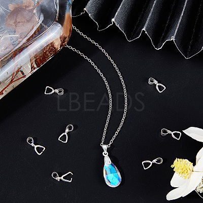 10Pcs 925 Sterling Silver Ice Pick Pinch Bails STER-BBC0001-29B-1