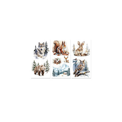 3 Sheets 3 Styles PVC Waterproof Decorative Stickers DIY-WH0404-335-1