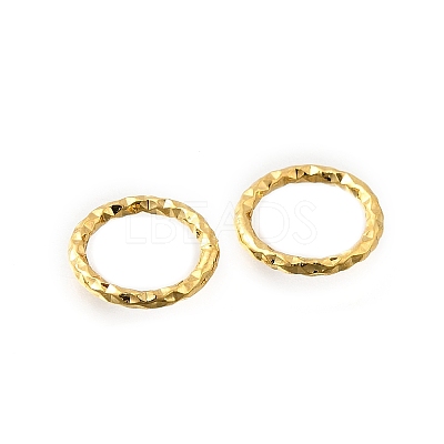Brass Soldered Closed Rings KK-B147-05B-G-1