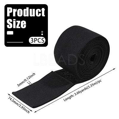 Polyester Hook and Loop Tapes Under Couch Blocker for Kid and Pet Toys DIY-WH0671-516-1