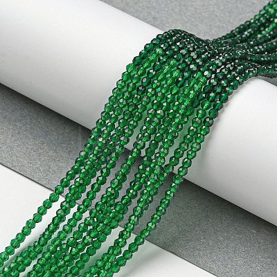 Transparent Gradient Color Glass Beads Strands GLAA-H021-01A-33-1