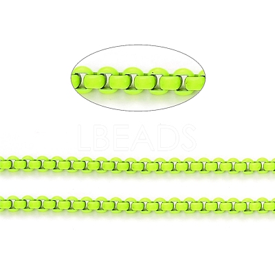 Spray Painted Brass Box Chains CHC-L039-45A-1