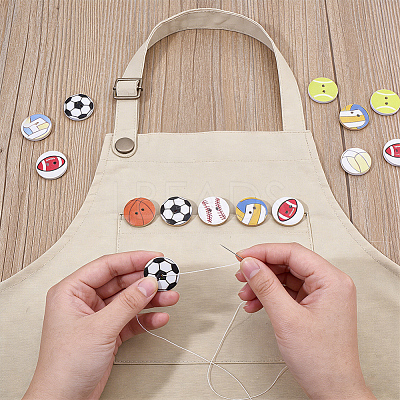 2 Bags 2-Holes Wood Buttons WOOD-WR0001-31A-1