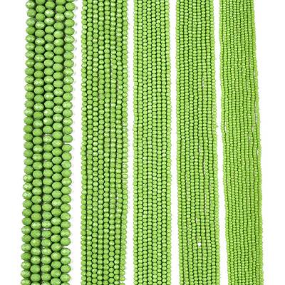 Opaque Solid Color Imitation Jade Glass Beads Strands LS-EGLA-A044-P8mm-D30-1