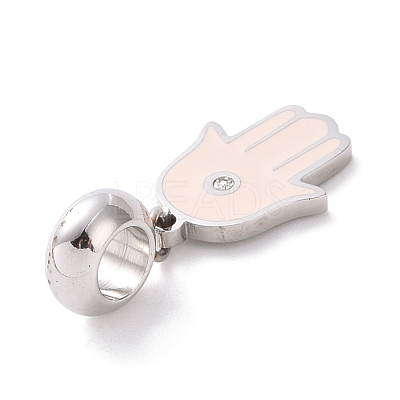 304 Stainless Steel European Dangle Charms STAS-I177-24A-P-1