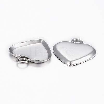 Tarnish Resistant 201 Stainless Steel Pendant Cabochon Settings STAS-K155-16P-1