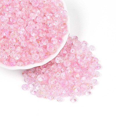 Baking Paint Transparent Glass Beads DGLA-T004-07K-1