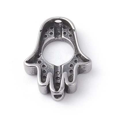 316 Surgical Stainless Steel Bead Frames Hand Polished STAS-G186-37AS-1