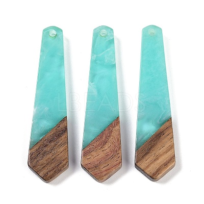 Resin & Wood Pendants WOOD-F015-05B-1