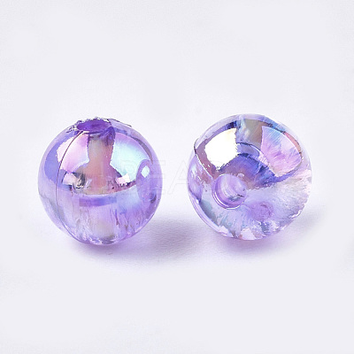 Transparent Plastic Beads OACR-S026-6mm-05-1