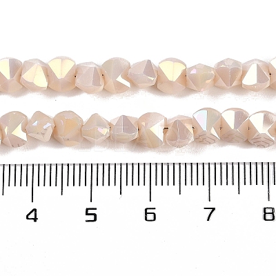 Electroplate Glass Beads Strands EGLA-B009-05A-04-1