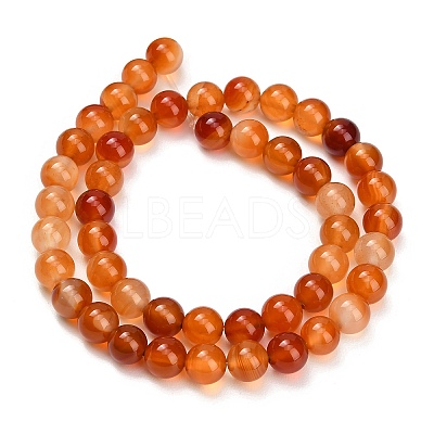 Natural Carnelian Beads Strands GG-CBA1CAF-A01-8mm-1