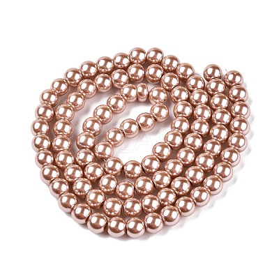 Baking Paint Glass Pearl Round Bead Strands X-HY-Q003-10mm-11-1