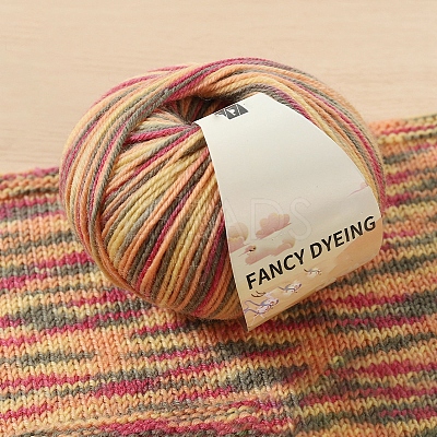 Wool Rainbow Segment Dyed Knitting Yarn PW-WGBB63E-17-1