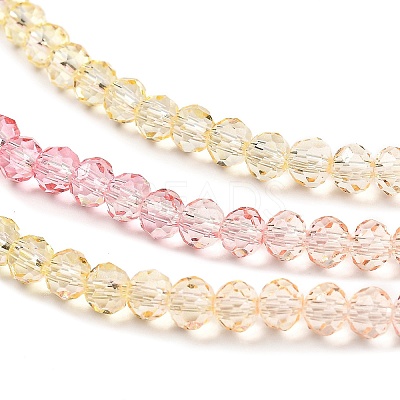 Transparent Painted Glass Beads Strands DGLA-A034-T4mm-A09-1