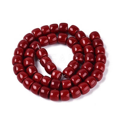 Opaque Glass Beads Strands GLAA-Q106-02A-B03-1
