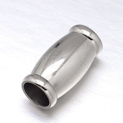 Tarnish Resistant 304 Stainless Steel Magnetic Clasps with Glue-in Ends STAS-M200-D-01-1