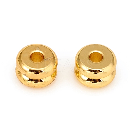 Long-Lasting Plated Brass Spacer Beads X-KK-D160-21G-1