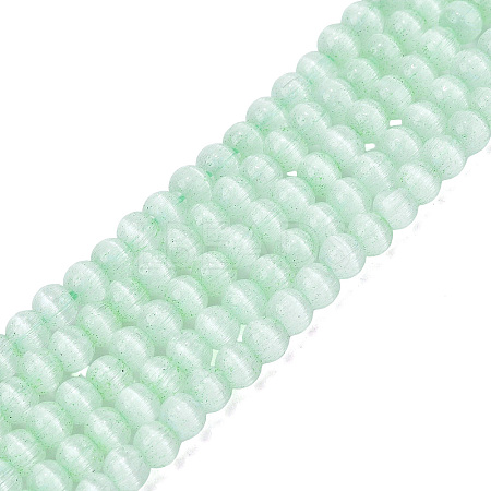 Glass Imitation Cat Eye Beads Strands GLAA-N075-01A-01-1