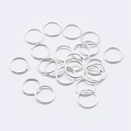 925 Sterling Silver Soldered Closed Jump Rings STER-F036-03S-0.9x6-1