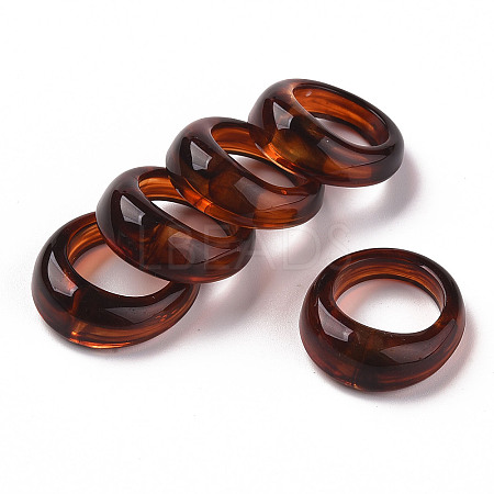 Transparent Resin Finger Rings X-RJEW-S046-002-A03-1