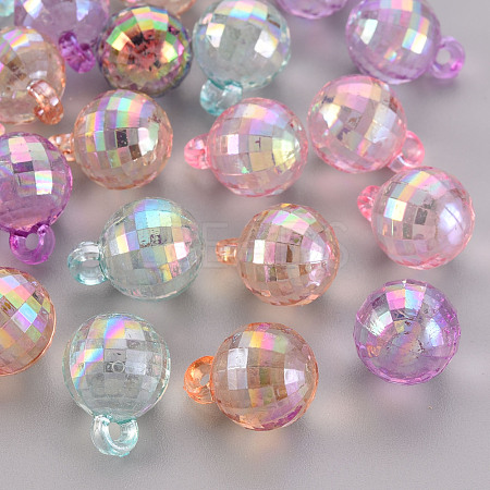 Transparent Acrylic Beads TACR-S154-44C-1
