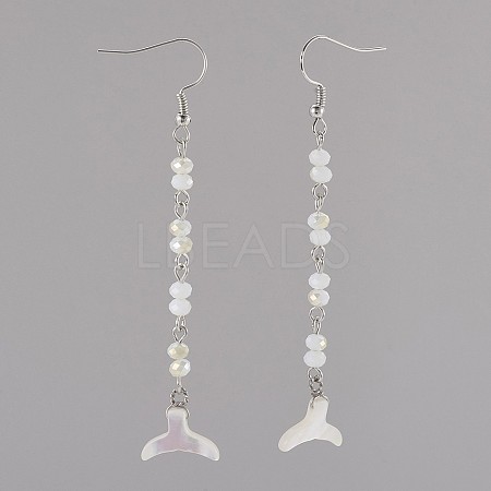 Glass Dangle Earrings EJEW-JE02870-02-1