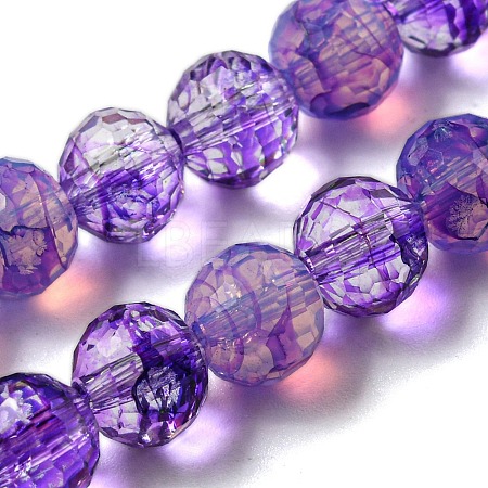 Baking Paint Glass Bead Strands GLAA-G116-02B-1