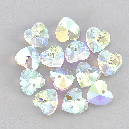 Glass Rhinestone Charms RGLA-T148-15A-1