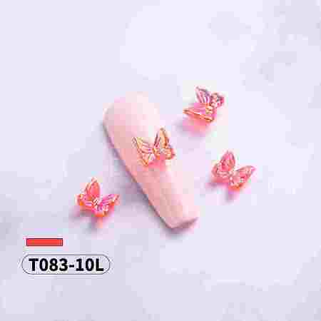 Electroplated 3D Resin Cabochons MRMJ-T083-10L-1