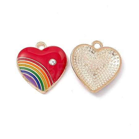Alloy Enamel Pendant ENAM-H039-07G-B-1