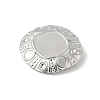304 Stainless Steel Pendant Cabochon Settings STAS-D376-12P-2