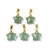 Natural Green Aventurine Charms X-G-N326-142-07-1