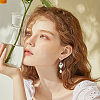 80Pcs 8 Colors Transparent Acrylic Pendants FIND-SC0021-52-5