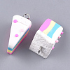Handmade Polymer Clay Pendants X-CLAY-T015-02B-3