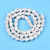 Transparent Spray Painted Glass Beads Strands GLAA-N001-28-3