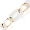 Handmade Acrylic & Aluminium Cable Chains AJEW-JB00560-05-1