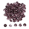 Electroplate Transparent Colours Rainbow with Glitter Powder Glass Seed Beads SEED-T007-04A-1