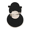 Christmas Theme PU Leather Brooch JEWB-C004-01D-2