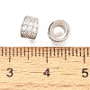 925 Sterling Silver Micro Pave Clear Cubic Zirconia Beads STER-B006-10B-P-2