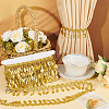 Polyester Lace Ribbon with Plastic Charms Tassel OCOR-WH0078-202B-01-5