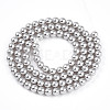 Baking Paint Pearlized Glass Pearl Bead Strands HY-N002-4mm-A03-3