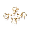 Rack Plated Brass Screw Clip-on Earring Findings LS-X-KK-P169-04G-1